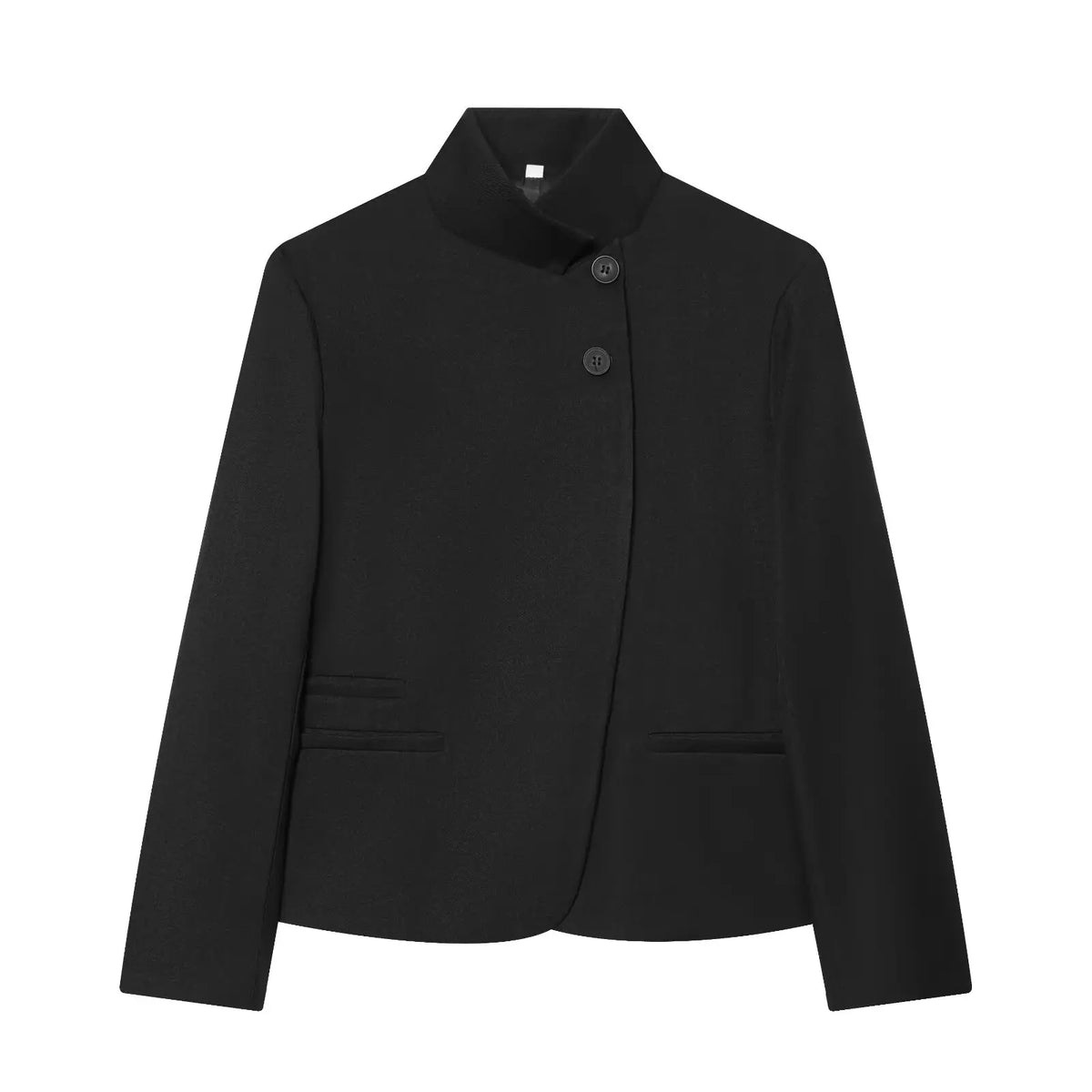 Chaqueta Cuello Mao Asimétrica
