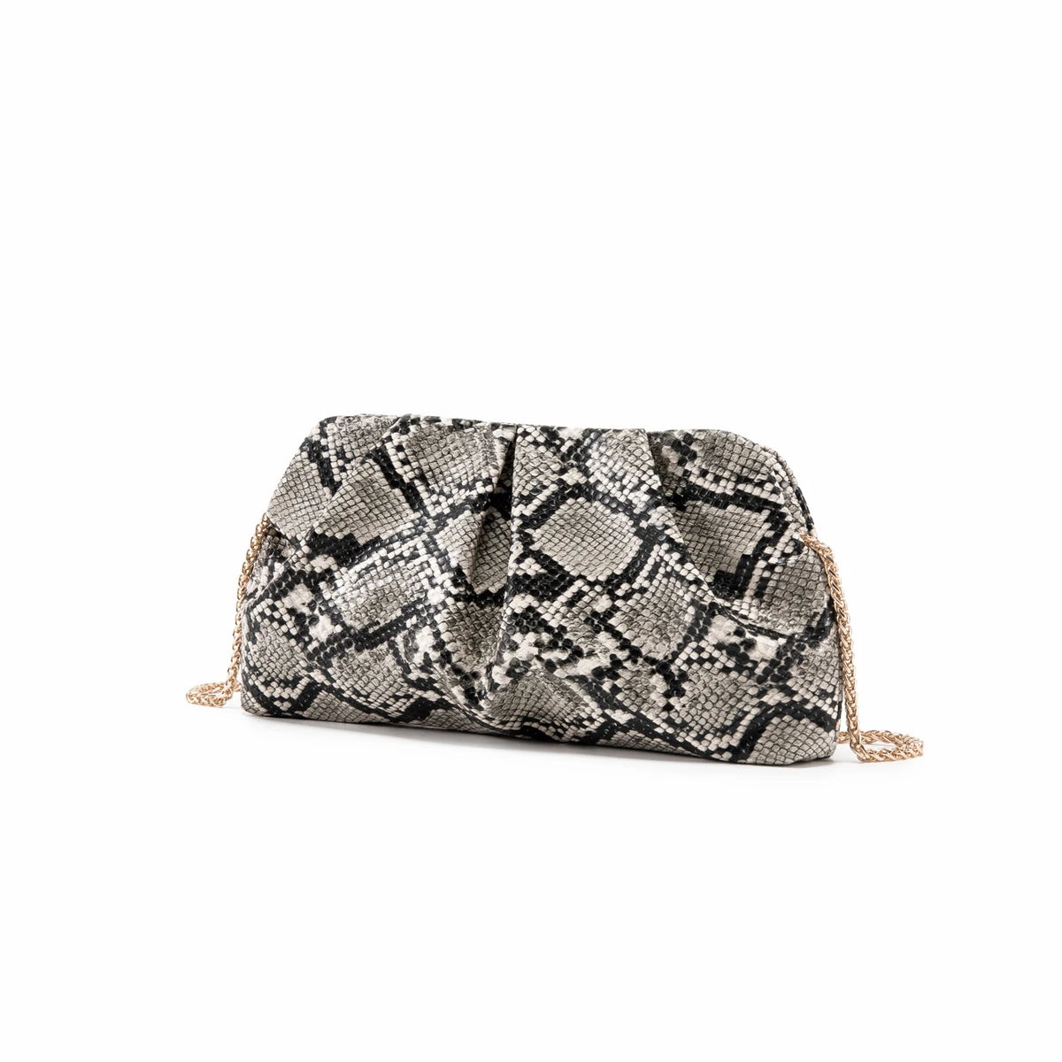 Clutch Fruncido con Cadena