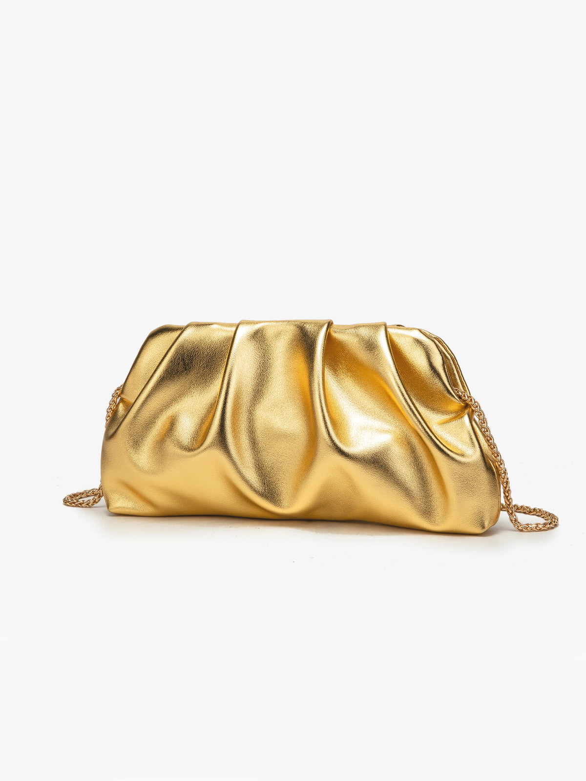 Clutch Fruncido con Cadena
