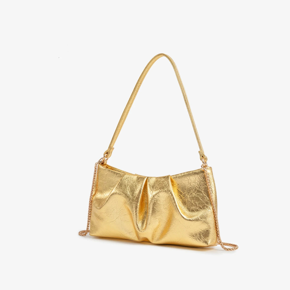 Clutch Fruncido con Cadena