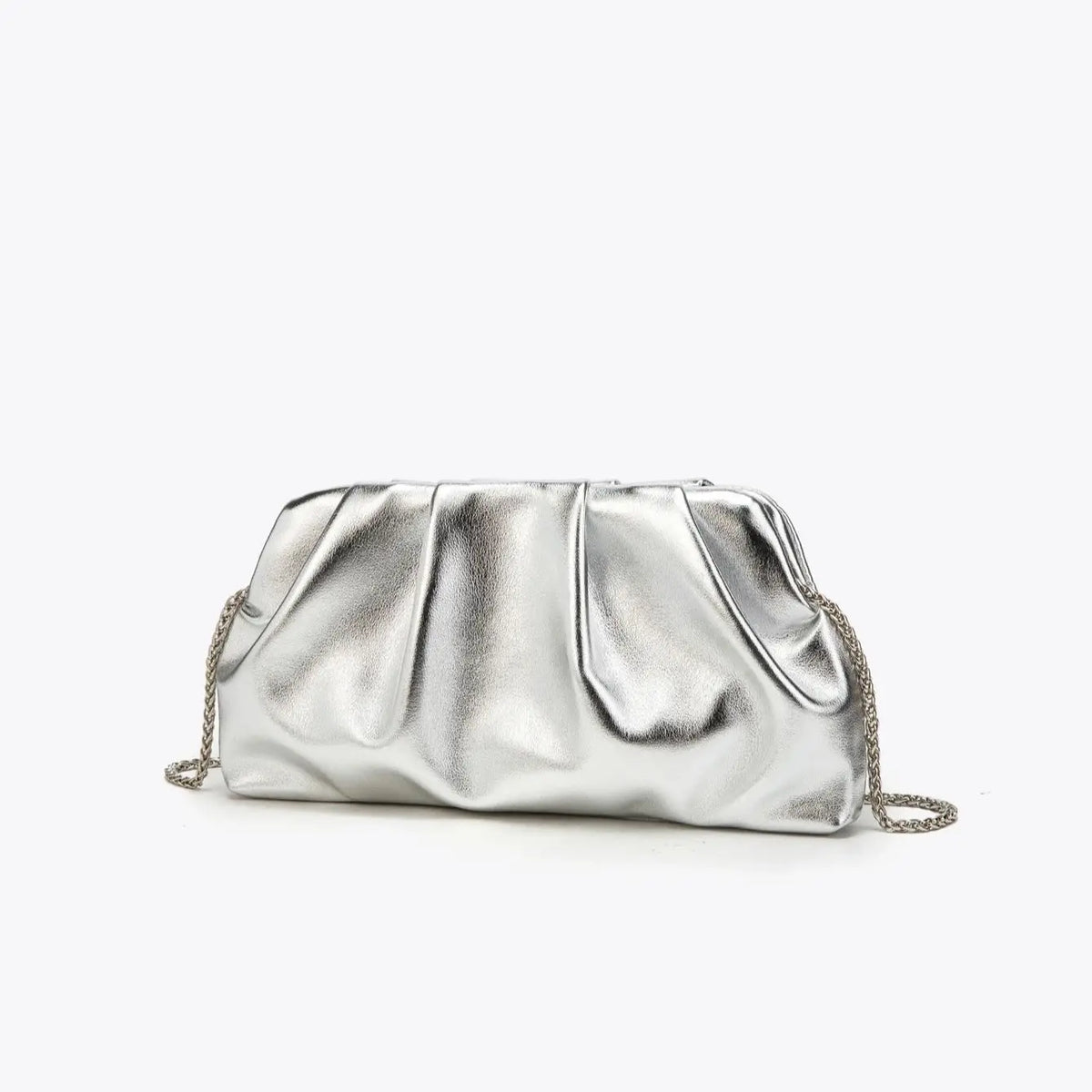 Clutch Fruncido con Cadena