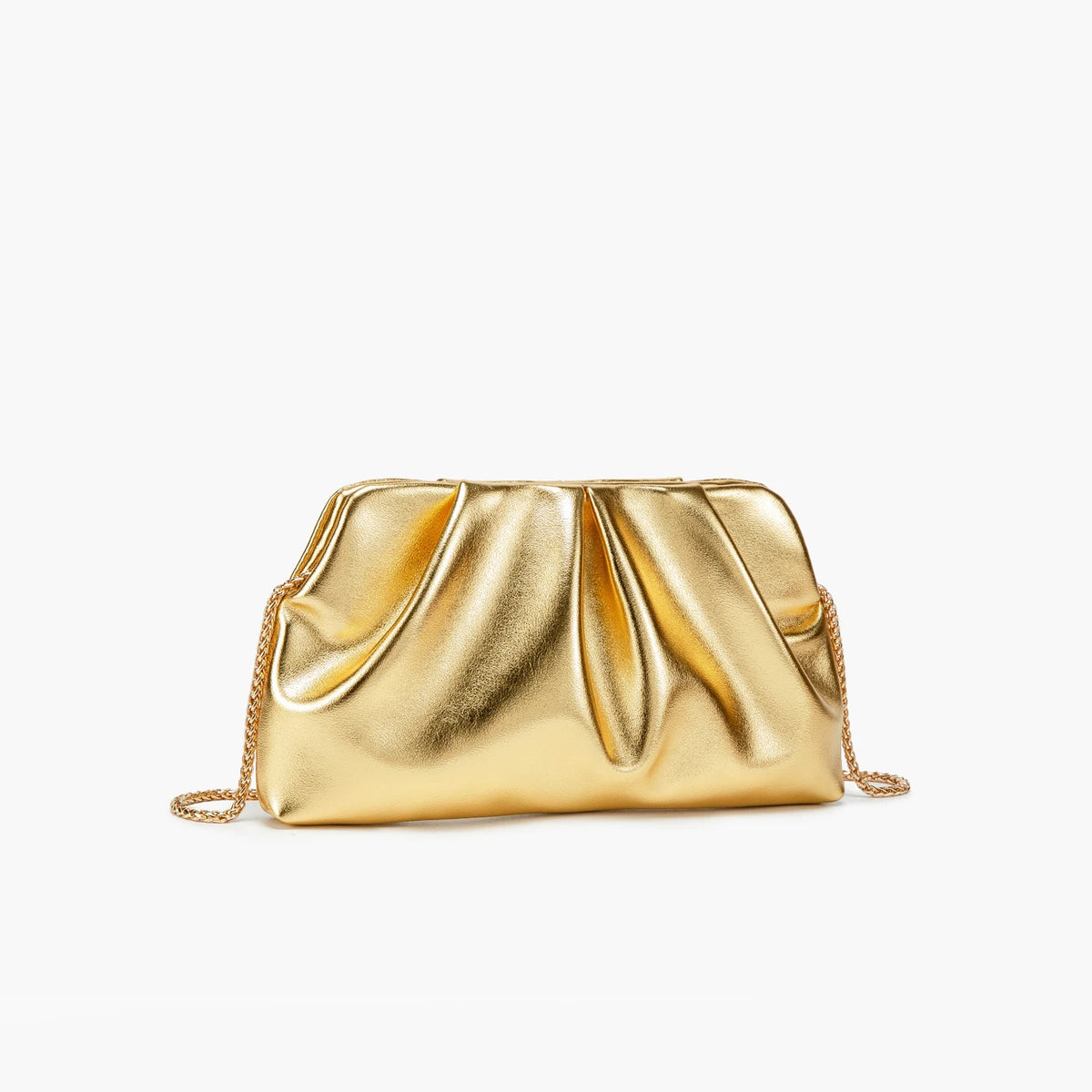 Clutch Fruncido con Cadena