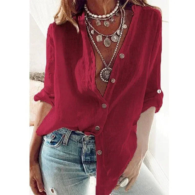 Camisa de Lino Oversize