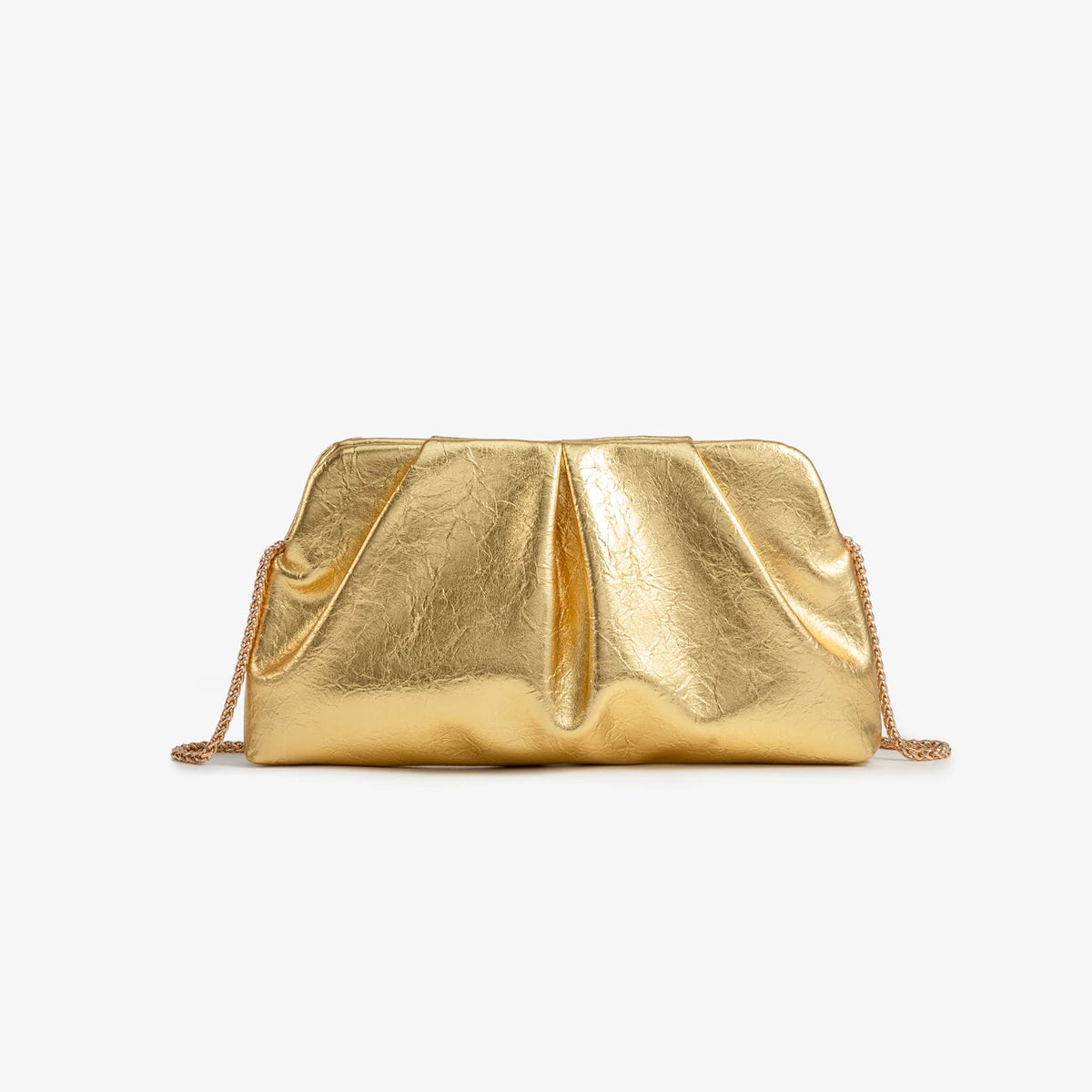 Clutch Fruncido con Cadena