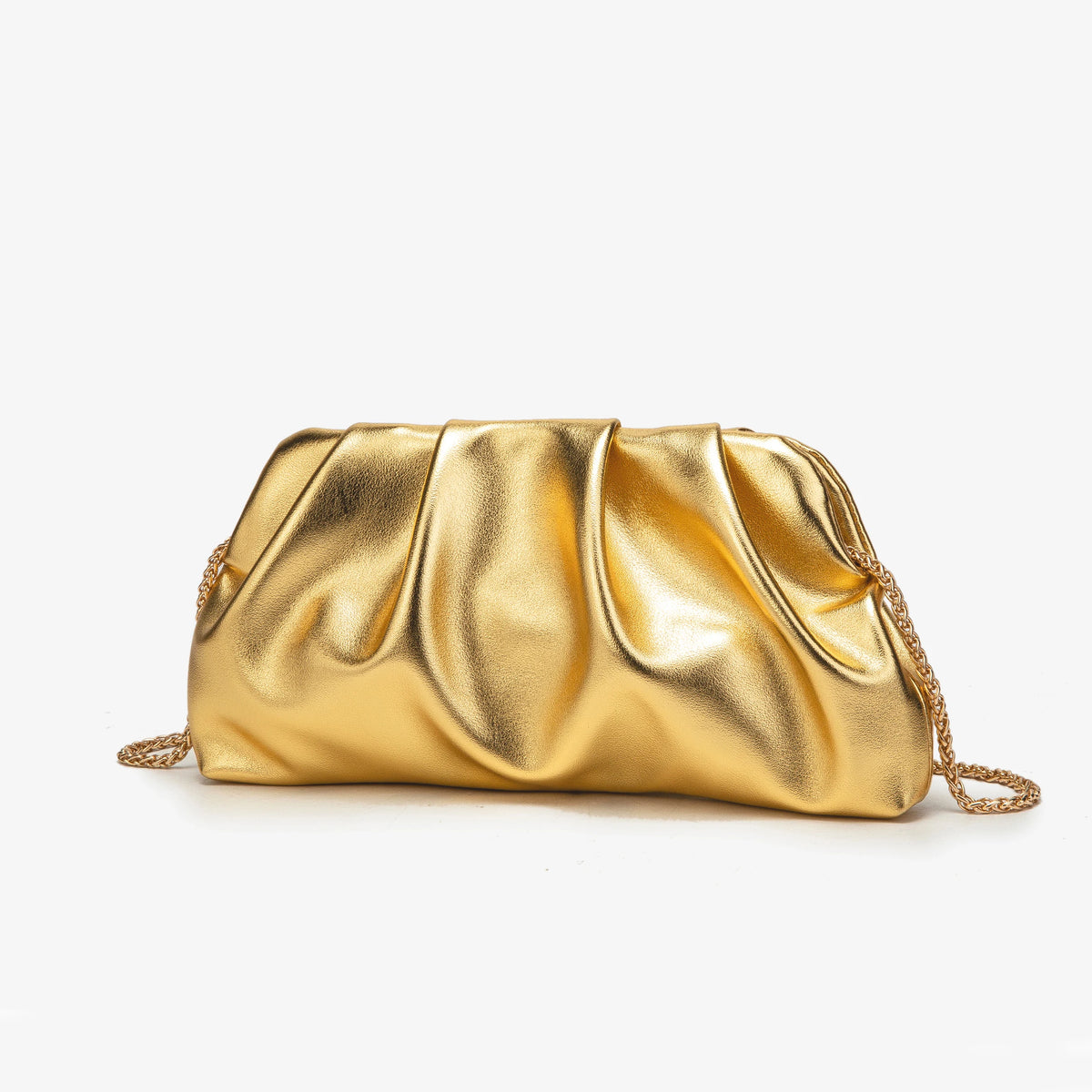 Clutch Fruncido con Cadena