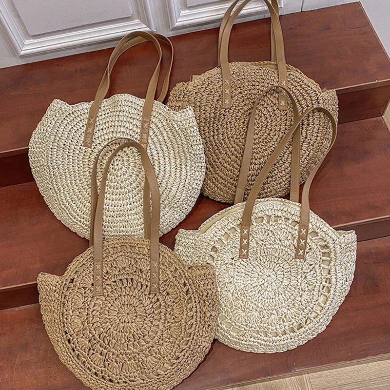 Bolso Redondo de Paja