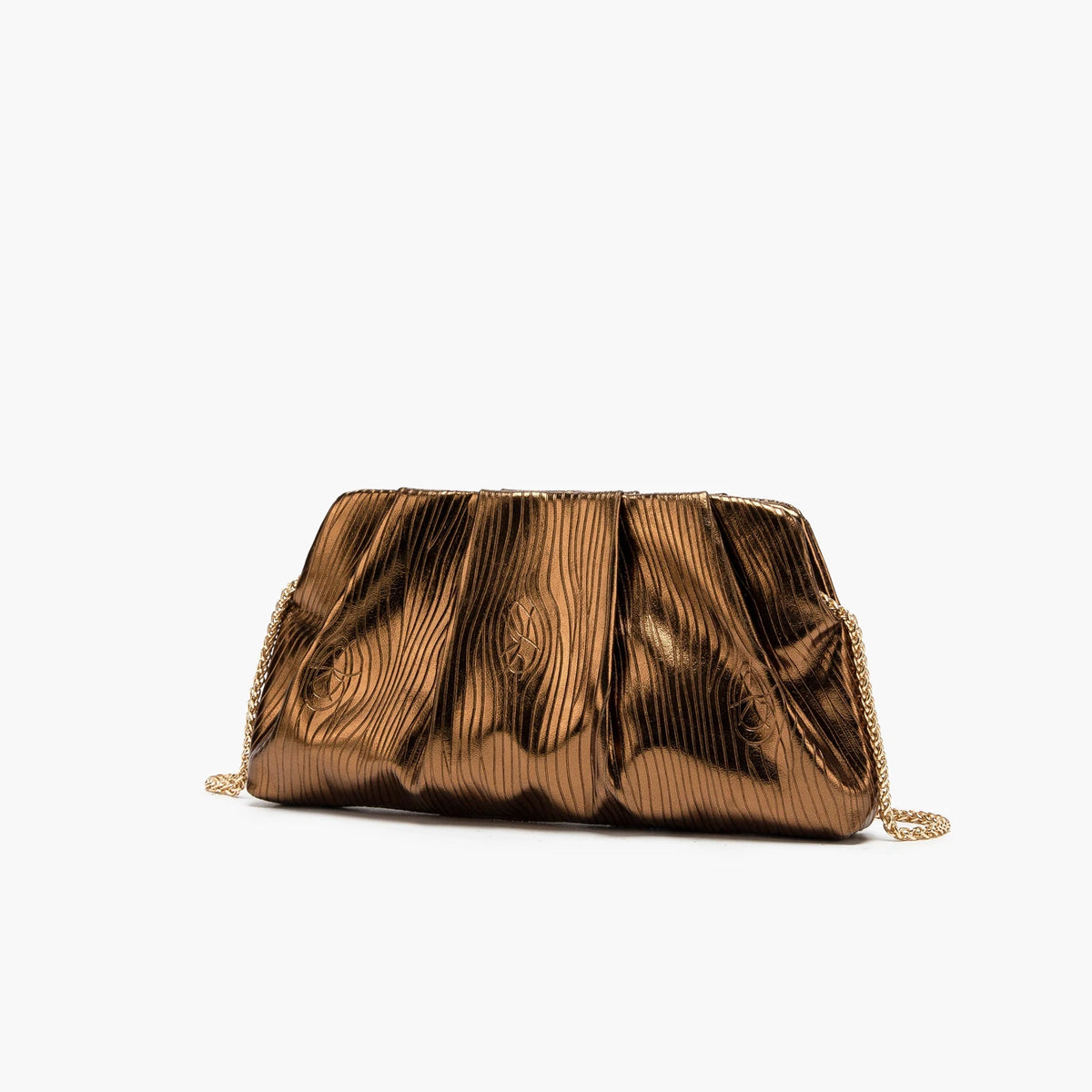Clutch Fruncido con Cadena
