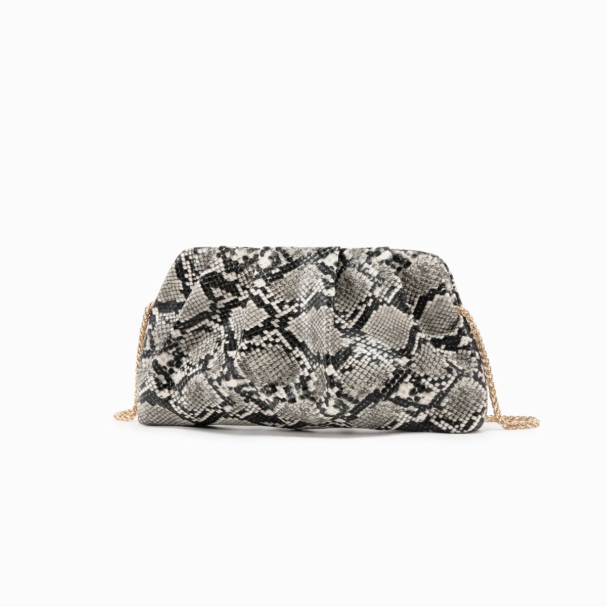 Clutch Fruncido con Cadena