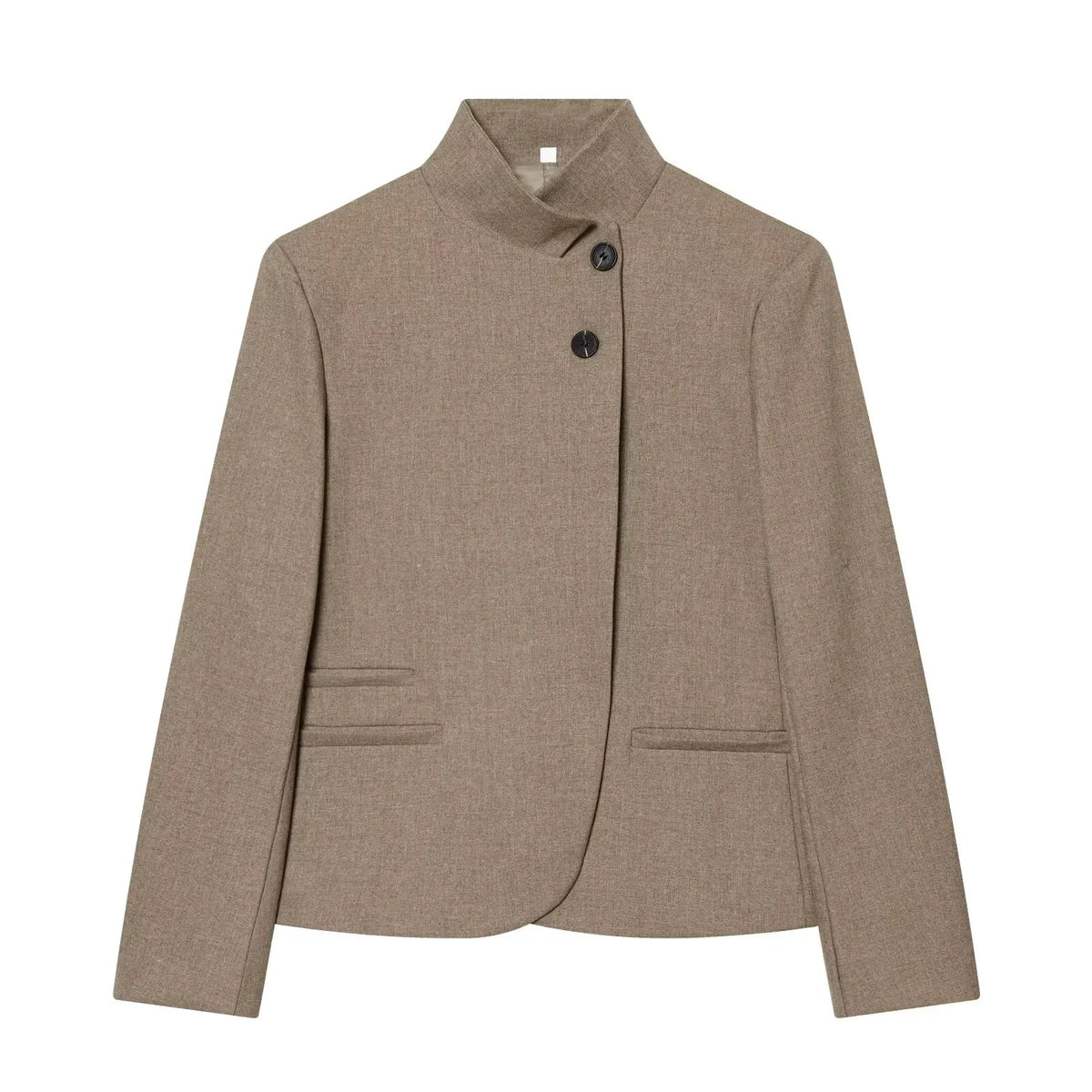 Chaqueta Cuello Mao Asimétrica