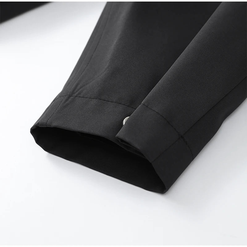 Gabardina Larga de Cuello Alto