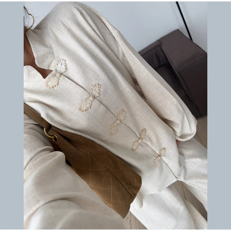 Conjunto Acolchado Cuello Mao