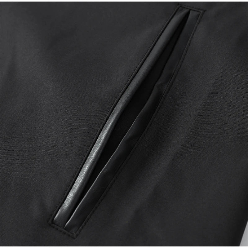 Gabardina Larga de Cuello Alto