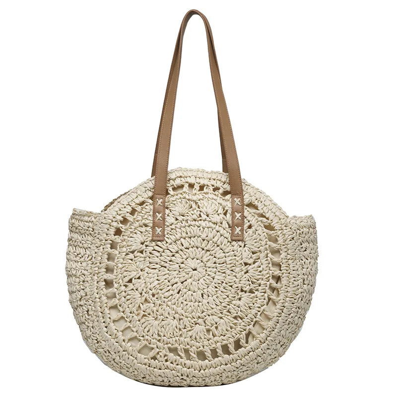 Bolso Redondo de Paja