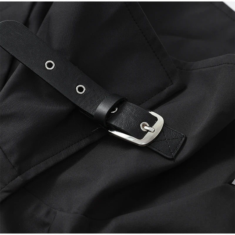 Gabardina Larga de Cuello Alto