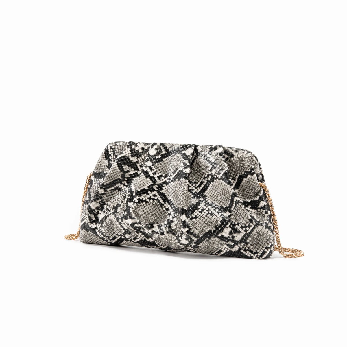 Clutch Fruncido con Cadena