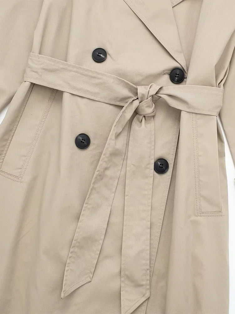 Gabardina Cruzada con Cinturón