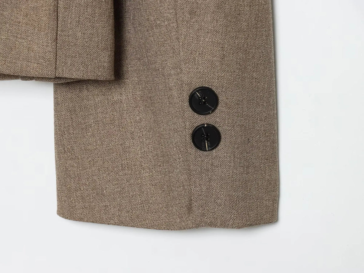 Chaqueta Cuello Mao Asimétrica