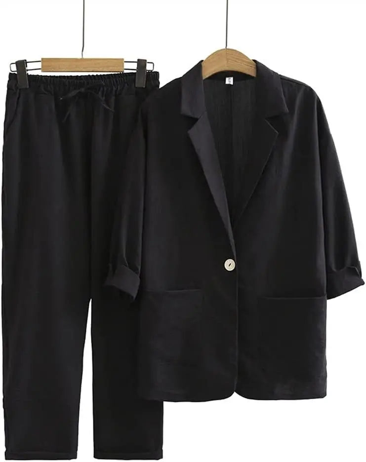 Traje de Lino Blazer y Pantalón