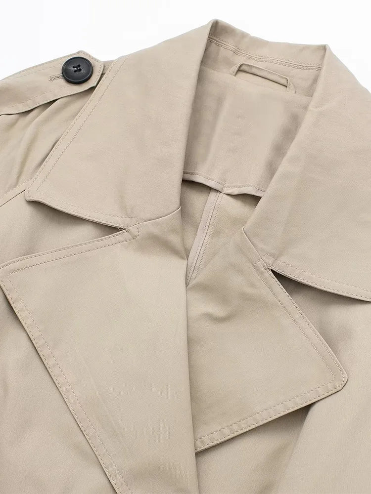 Gabardina Cruzada con Cinturón