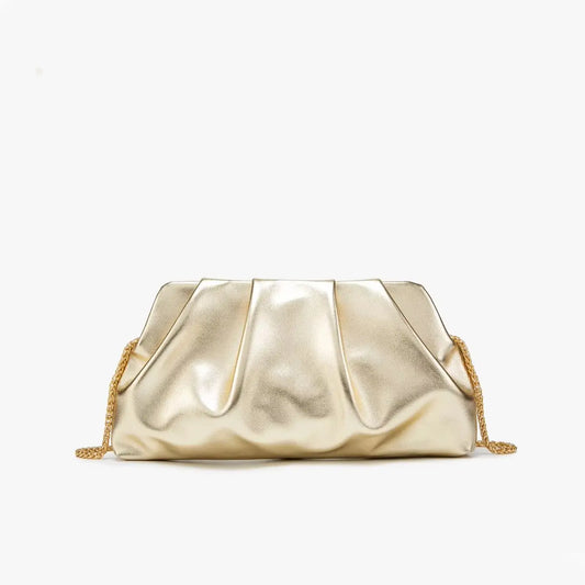 Clutch Fruncido con Cadena