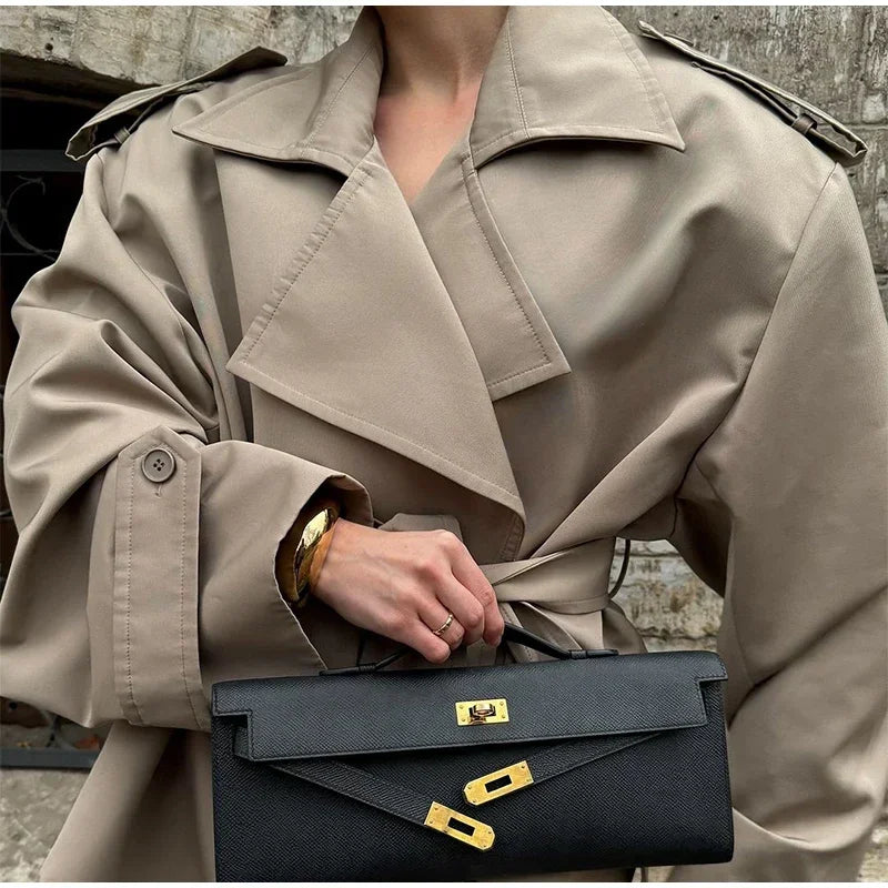 Chaqueta Gabardina Corta con Lazada