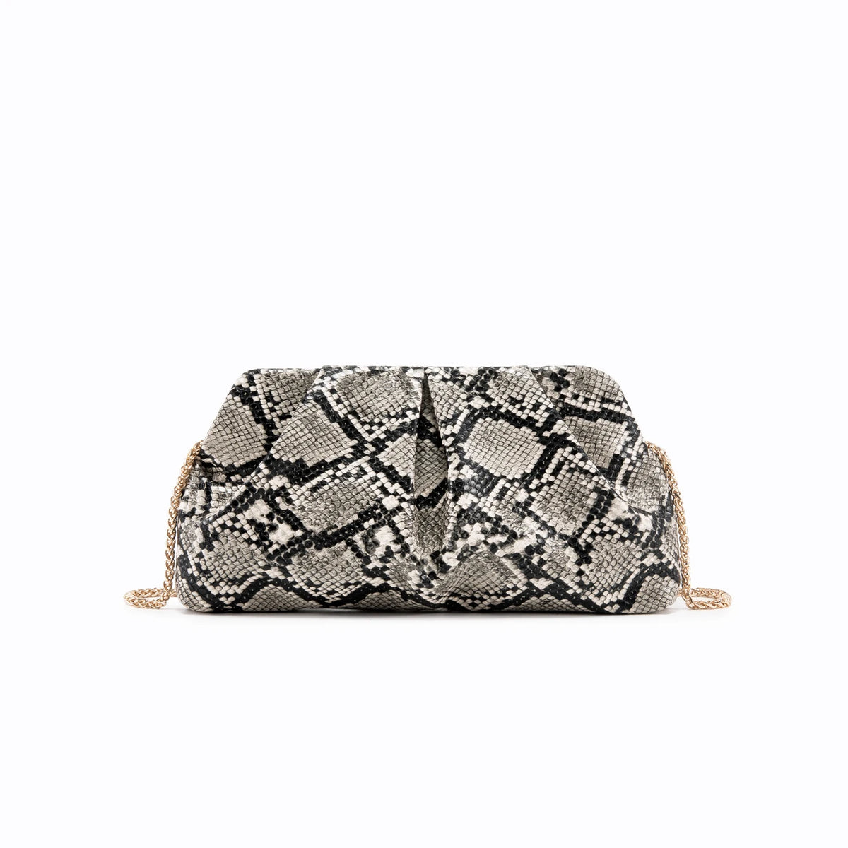 Clutch Fruncido con Cadena