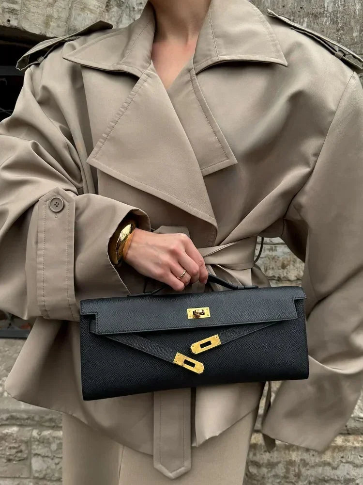 Chaqueta Gabardina Corta con Lazada