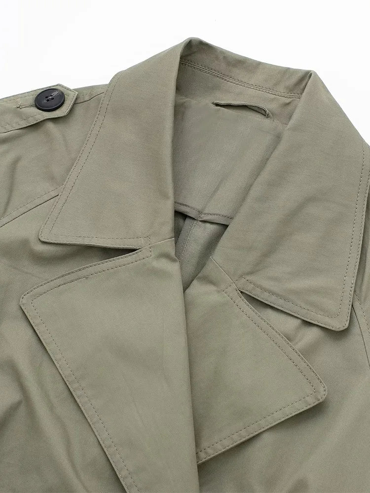 Gabardina Cruzada con Cinturón