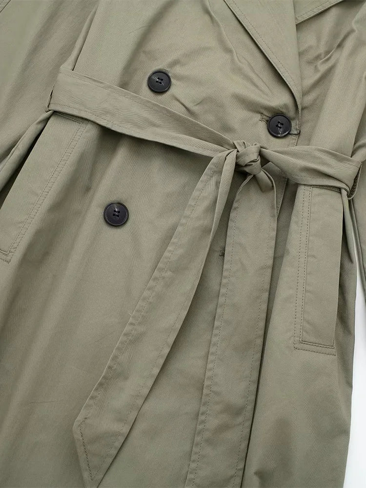 Gabardina Cruzada con Cinturón