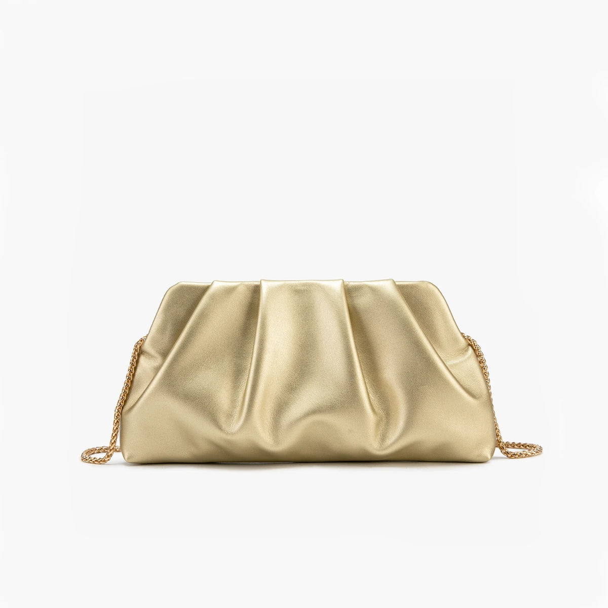 Clutch Fruncido con Cadena