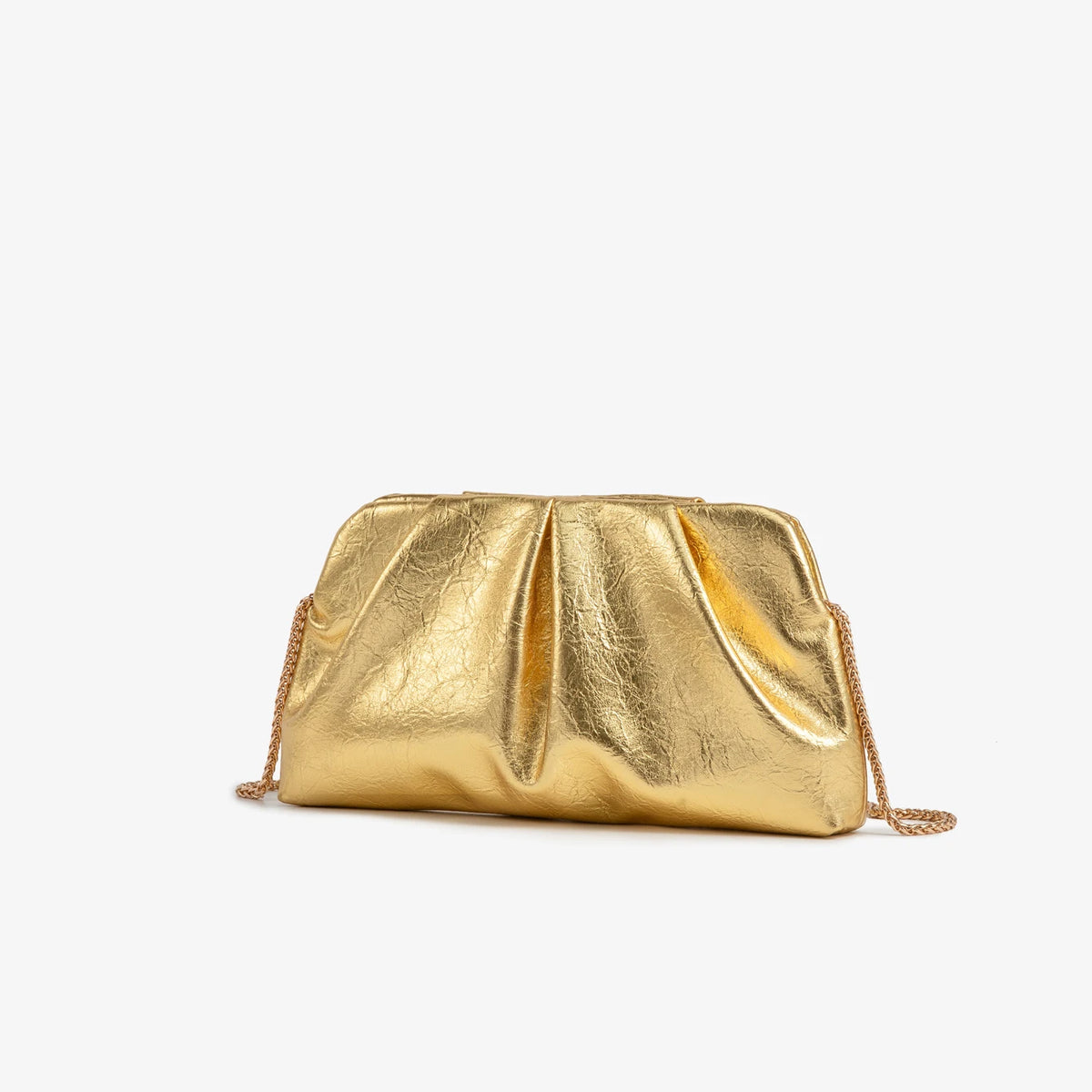 Clutch Fruncido con Cadena