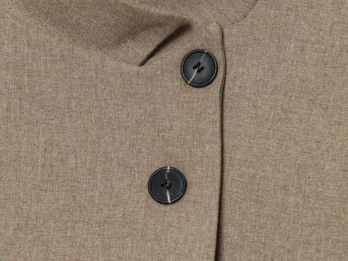 Chaqueta Cuello Mao Asimétrica