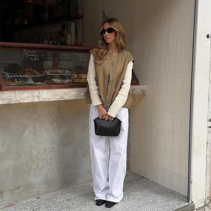 Gabardina Larga de Cuello Alto