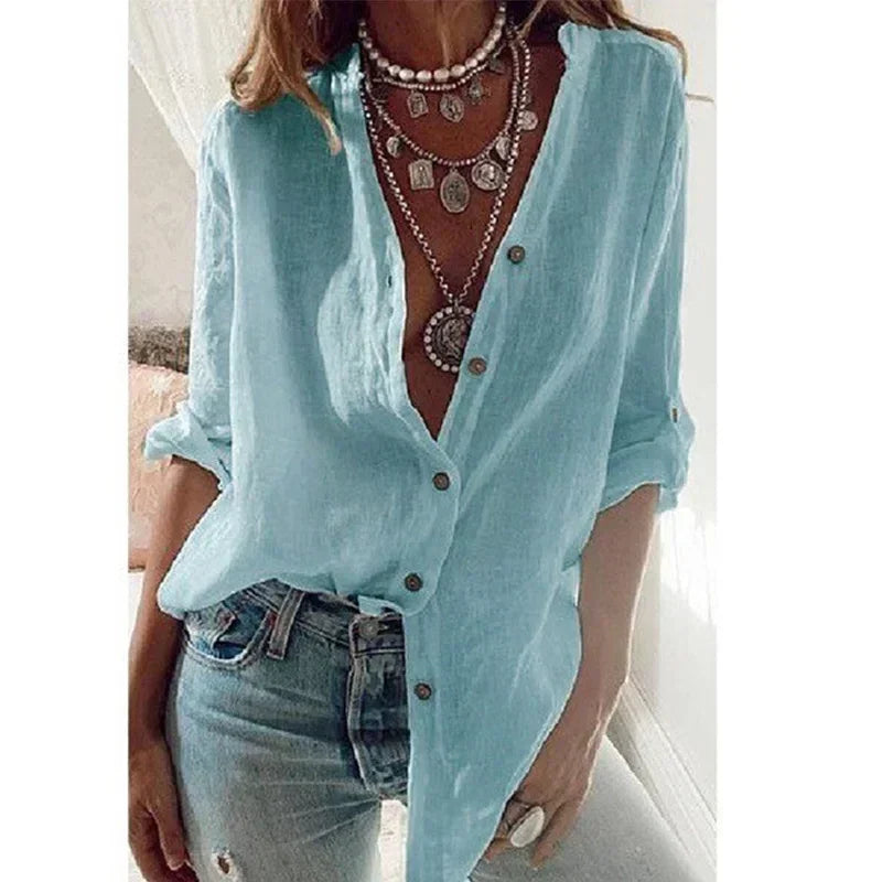 Camisa de Lino Oversize