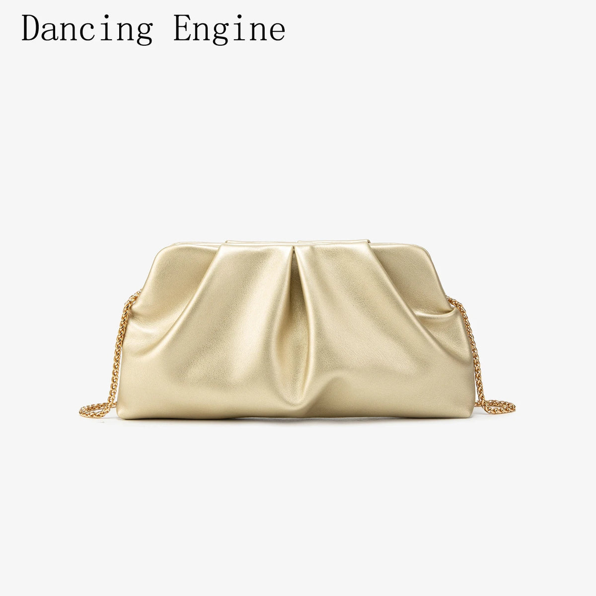 Clutch Fruncido con Cadena