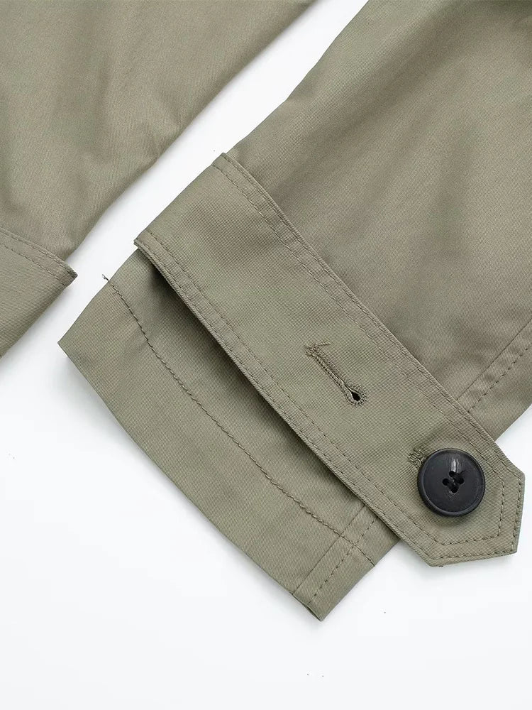 Gabardina Cruzada con Cinturón