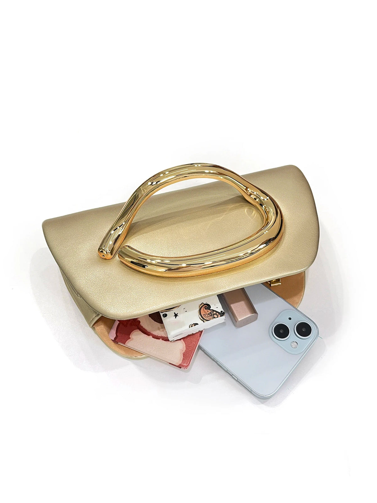 Clutch con Asa Dorada