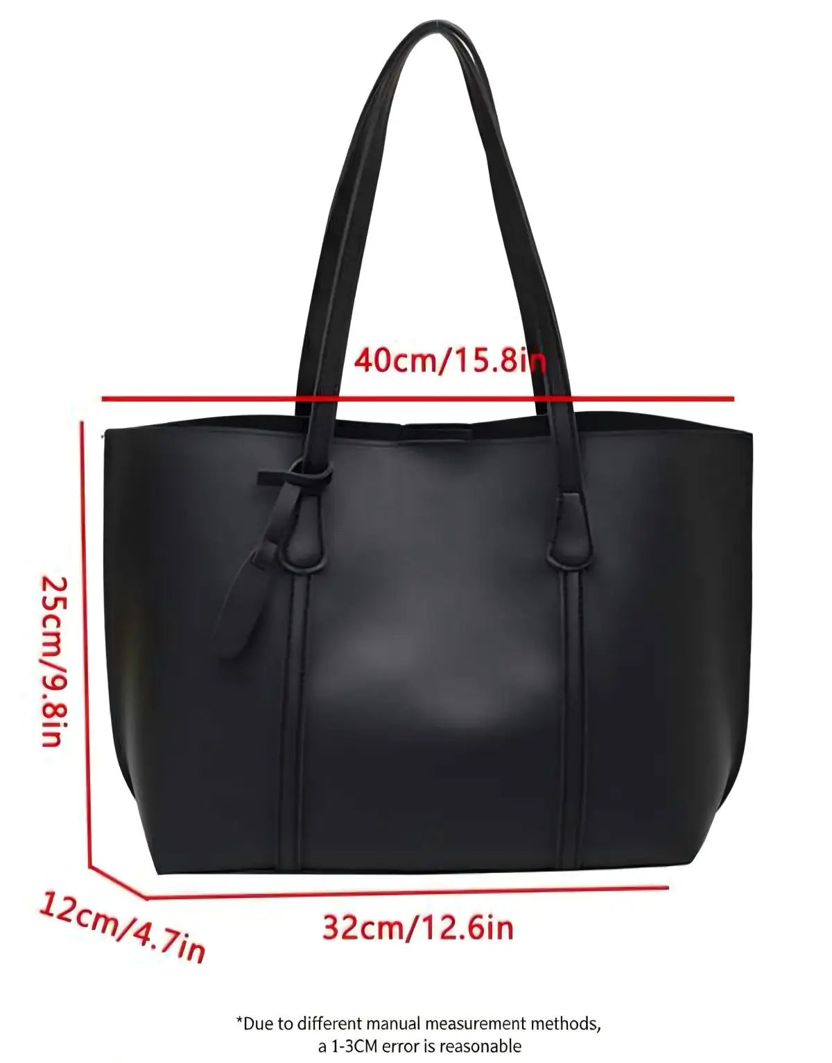 Bolso Tote Minimalista Negro