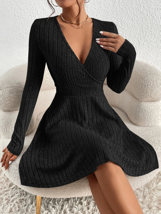 Vestido Cruzado de Punto