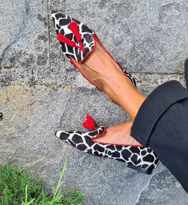 Mocasín Leopardo Rosa con Borla – foto 4